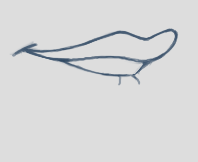 Rhubarb mouth shape G, with upper teeth touching the lower lip